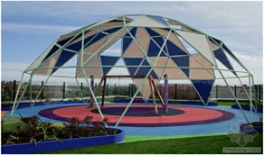 马德里医院上的屋顶花园